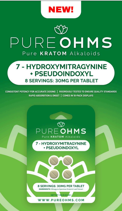 Pure ohms 30mg green - box of 10 pack